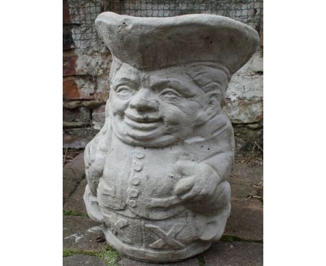 Concrete Toby jug planter/umbrella stand&nbsp;