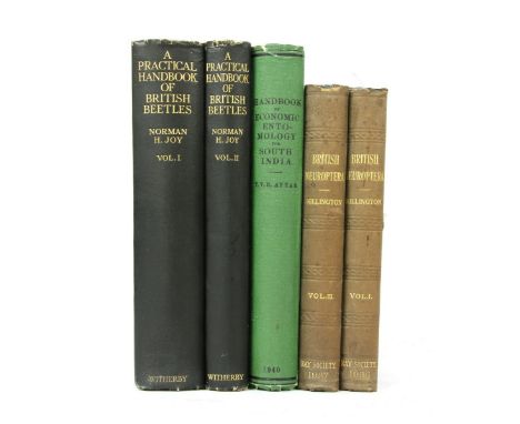 Entomology: 1- Joy, N H: A Practical Handbook of British Beetles; in 2 volumes. L, Witherby. 1932, 1st. edn. Original cloth; 