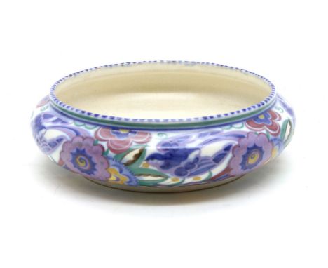 A Poole pottery Carter Stabler and Adams bowl, signed to base, 27cm diameter