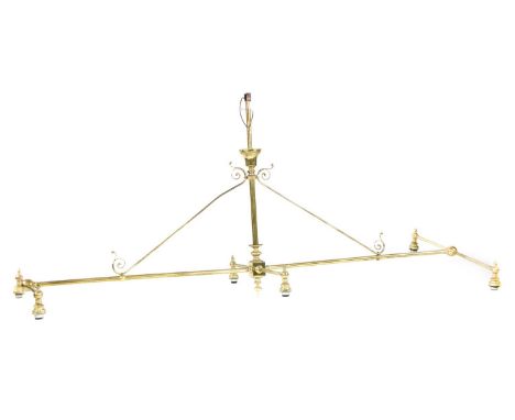 Three branch snooker light, length 254cm