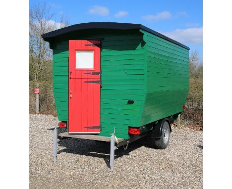 A mobile shepherds hut , c.2017, built locally by the vendor, for trips to Essex and in the garden, for the grandchildren, wi