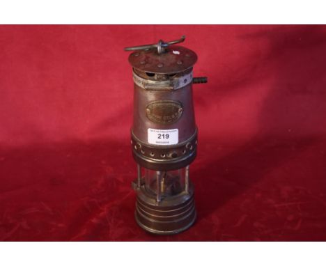 An old Patterson Lamps Ltd. miners lamp type GTL9P for Gateshead on Tyne 