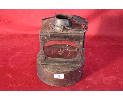 A Welch patent railway lamp 