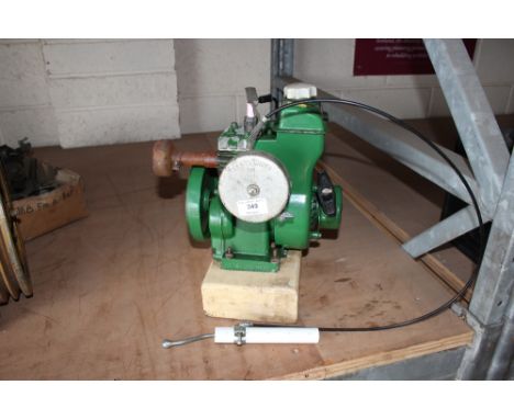 A small stationery petrol engine