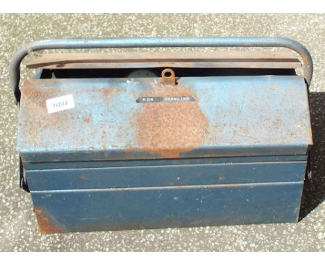 A tool box and contents of mixed tools