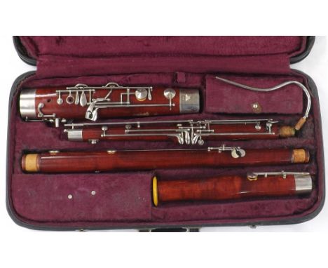 Boosey &amp; Hawkes Lafleur bassoon, no. 69, crook, case