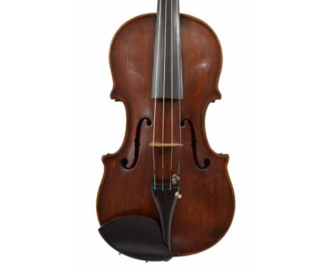 Late 18th century English viola of the Banks School and labelled Benjamin Banks, Salisbury, the two piece back of plainish wo