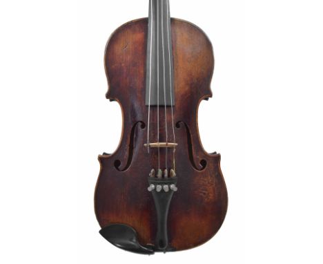 English petite viola of the Thomas Kennedy School, stamped G974 on the end of the fingerboard, unlabelled, the one piece back