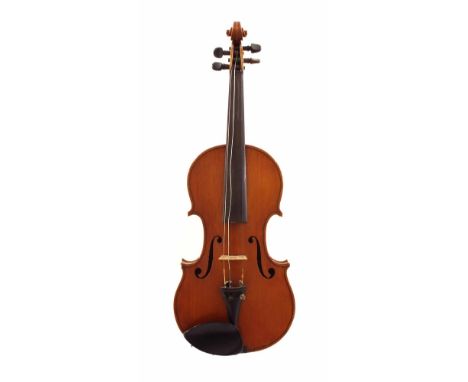 Scottish violin by and labelled R. Howe, 1890; also stamped R. Howe below the button, 14 1/8", 35.90cm