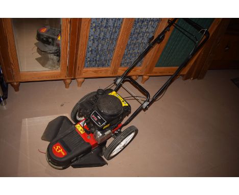 A Briggs & Stratton self propelled petrol driven strimmer with 190cc engine.
