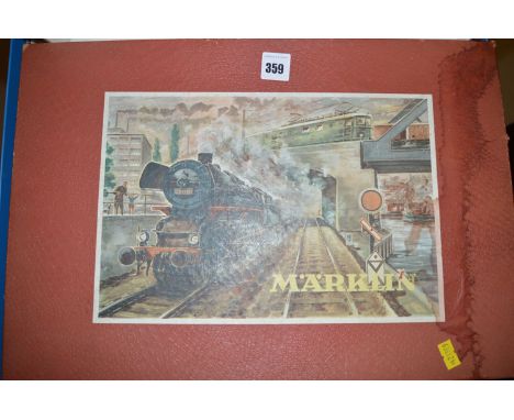 A Marklin No3105 train set, in original box.