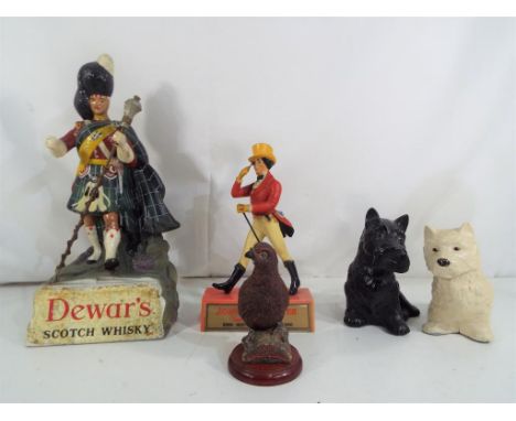 Whisky Advertising - a lot to include a collection of Whisky Advertising figures comprising Dewar's Scotch Whisky approx 24cm