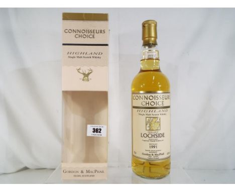 Connoisseurs Choice Lochside distilled 1991 Highland single malt Scotch whisky, bottled by Gordon & MacPhail, Distilled Macna
