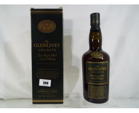 Glenlivet Archive pure single malt Scotch whisky, 70cl, 43% vol, in carton, exc, level low to mid neck - Est £50 - £80