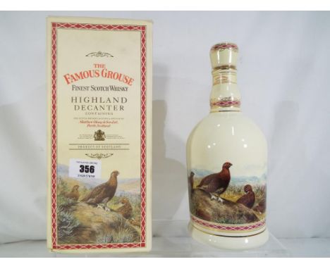 The Famous Grouse finest Scotch whisky in Highland sealed decanter, 70cl, 40%, in carton, exc