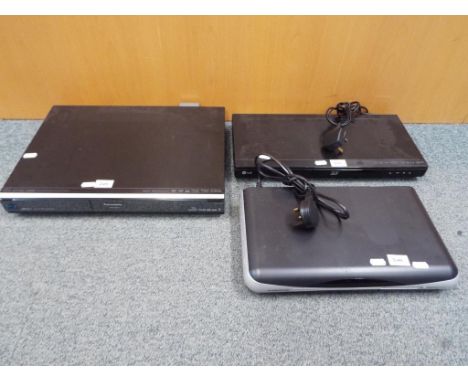 A Panasonic HD Blu-Ray disc recorder model #DMR-BS850, a Thomson digital terrestrial recorder and an LG 3D Blu-Ray player (3)