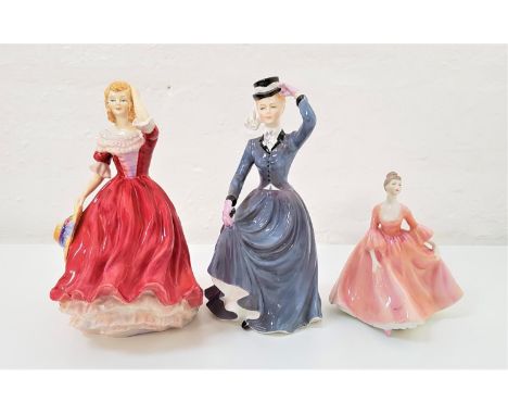 PARAGON 'SPRING' FIGURINEtogether with a Coalport 'Tracy' figurine and a Francesca Art China figurine of 'Lavinia' by Ivan Su