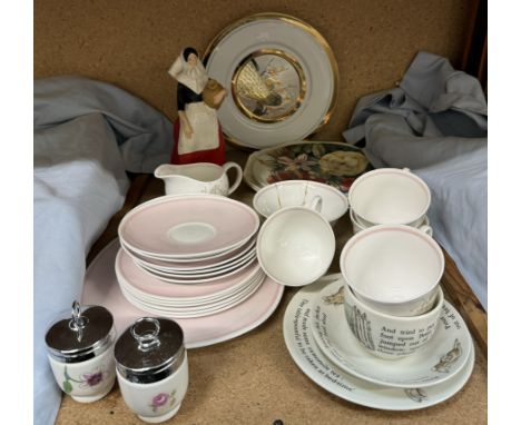 A Susie Copper part tea service together with plates etc 