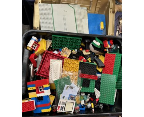 A plastic trunk of Lego