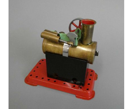 Mamod Minor No 1 steam engine, some use, water level plug, minor paint loss to base, F (Est. plus 24% premium inc. VAT)