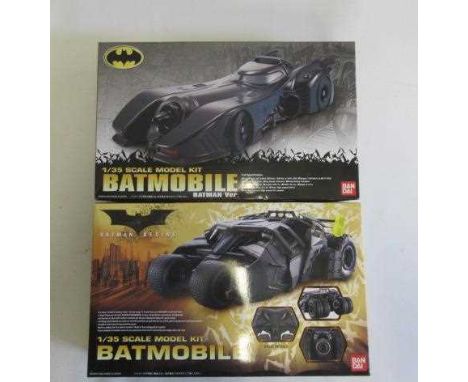 Two Bandai 1/35 scale Batmobiles in sealed boxes, M (Est. plus 24% premium inc. VAT)