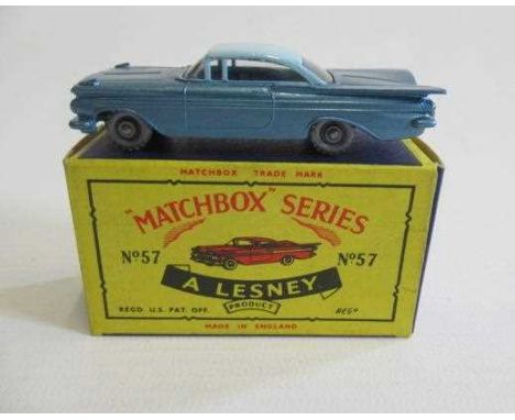 Matchbox 57b Chevrolet Impala, C-Type box M, model M (Est. plus 24% premium inc. VAT)