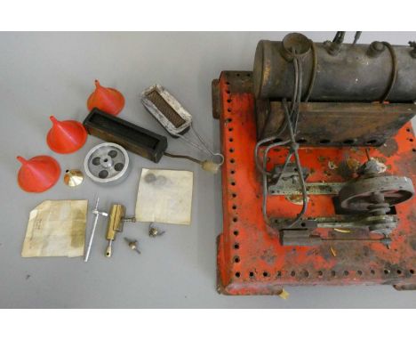 Mamod spare parts including flywheel, cylinder and washers and an S.E.3 steam engine in poor condition (Est. plus 24% premium