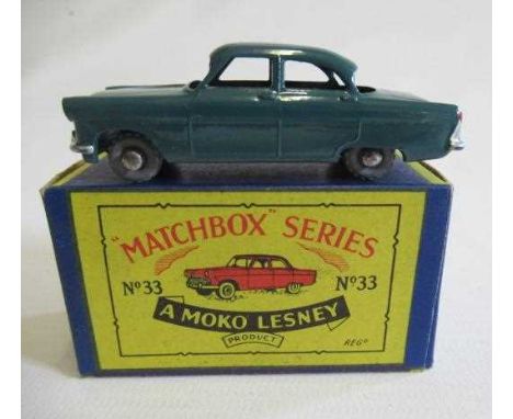 Matchbox 33a Ford Zodiac, box M, model M (Est. plus 24% premium inc. VAT)