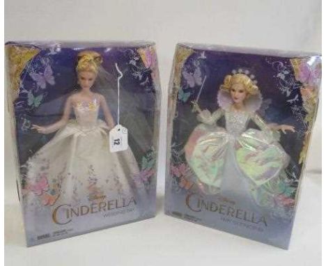 Four boxed dolls, comprising two Barbie Hollywood Legends Collection Scarlett O'Hara dolls and two Disney Cinderella dolls - 