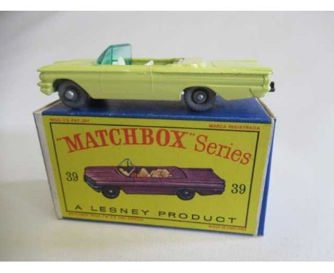 Matchbox 39b Pontiac Convertible, box M, model M (Est. plus 24% premium inc. VAT)