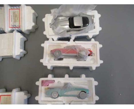 Franklin Mint 1978 Chevrolet Corvette 1956, Corvette and 1963 Corvette, all items boxed, E-M (Est. plus 24% premium inc. VAT)