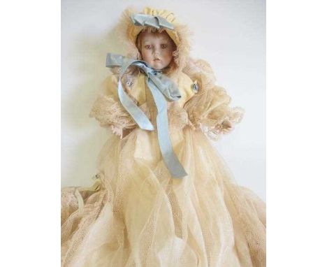 Six Ashton Drake all ceramic dolls, with jointed bodies and pink eyes, largest 17 1/2" long (Est. plus 24% premium inc. VAT)C