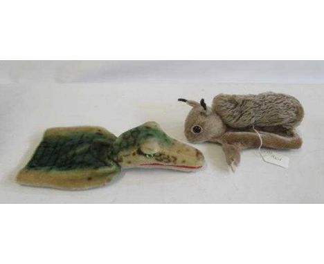 Two Steiff puppets, c.1960s, comprising a Gaty and a Hopsi with silver button (Est. plus 24% premium inc. VAT)Condition Repor