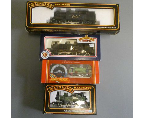 Four L.N.E.R. locomotives comprising Mainline J72 0-6-0T 581, Hornby J13 0-6-0ST 1247, Bachmann VI 2-6-2T 466 and N2 0-6-2T 4