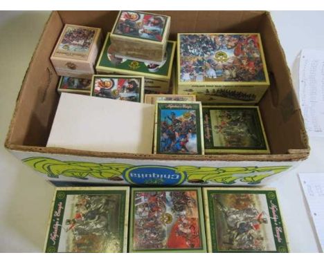 A large quantity of 60mm figures made in China, mostly Napoleonic period, some American Civil War and Medieval Knights, all i