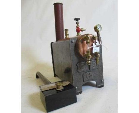 Stuart stationary engine, horizontal spirit fired boiler, appears unused with fittings, E (Est. plus 24% premium inc. VAT)