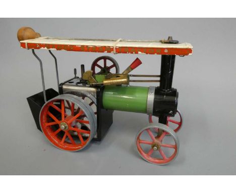 Mamod T.E.1a traction engine with spirit burner and steering rod, F-G (Est. plus 24% premium inc. VAT)