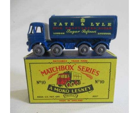 Matchbox 10c sugar tanker, box M, model M (Est. plus 24% premium inc. VAT)