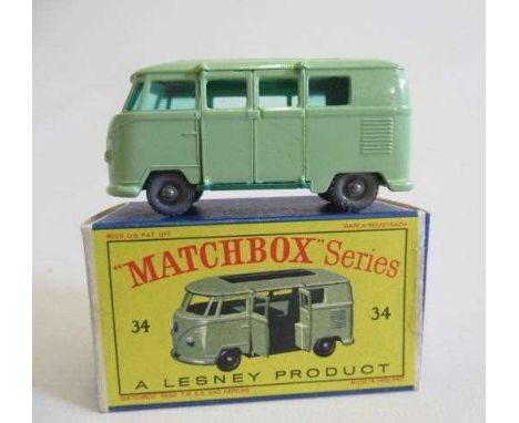 Matchbox 34b Volkswagen Camping Car, box M, model M (Est. plus 24% premium inc. VAT)