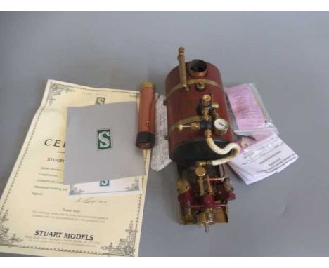 Stuart Pelican engine with wood lagged boiler, E (Est. plus 24% premium inc. VAT)
