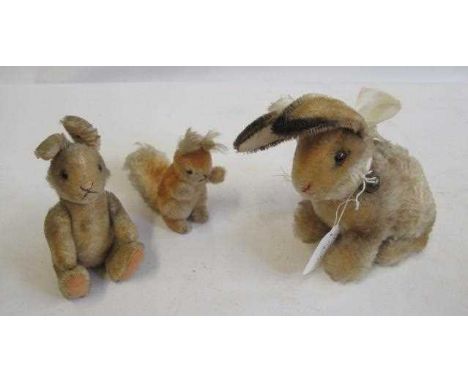 Three Steiff items, comprising a Sonny Hase, a 10cm Possy and a standing rabbit (Est. plus 24% premium inc. VAT)Condition Rep