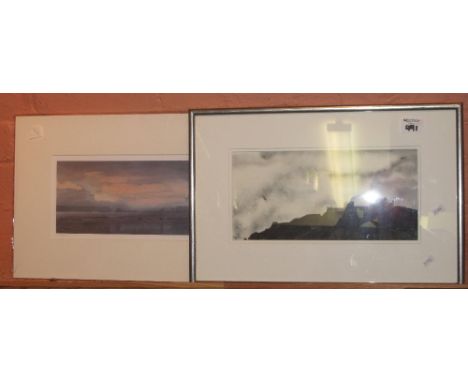 After Naomi Tydeman, limited edition coloured print of a Pembrokeshire coastline, signed in pencil, no.: 220 of 400, together