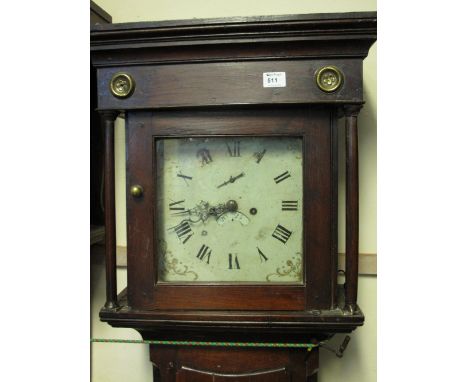 Late 18th Century oak cased eight day long case clock.