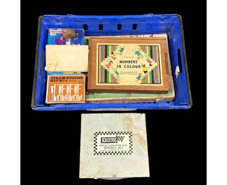 Miscellaneous collection, generally good plus in good or better boxes (where present), with Scalextric spares, Brickplayer co
