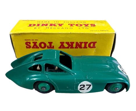 Dinky  Bristol 450 Sports Coupe No. 163, generally excellent in excellent to good plus box (some light crushing), green, silv