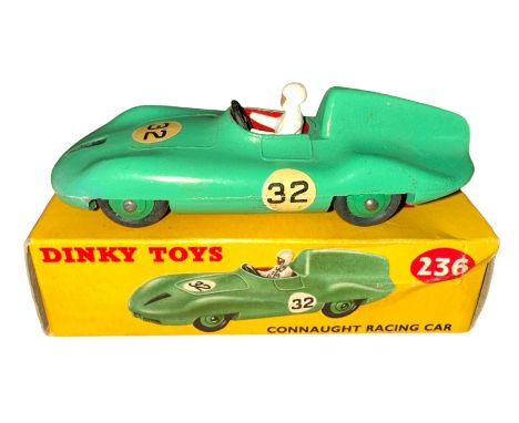 Dinky Connaught Racing Car No. 236, generally excellent to good plus in good plus (soem light crushing) box, green, red seat 