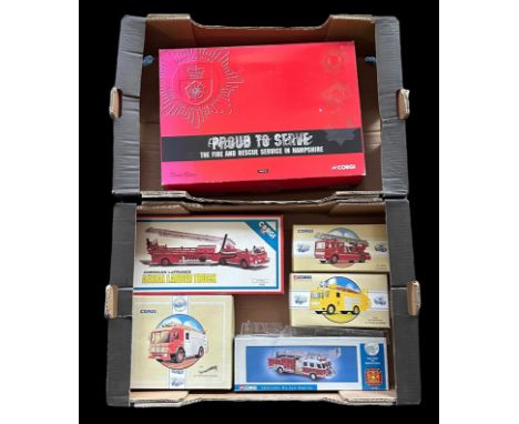 Corgi Classics Fire collection, generally excellent in good plus boxes, with AEC Pump Escape No. 97356 limited edition with s