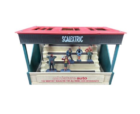 Scalextric 1960s Grandstand No. A209, unboxed, good plus (without flag poles), four rows of bench seats, Scalextric logo Mini