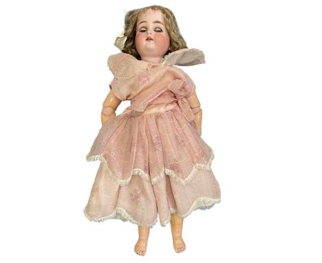 Kammer &amp; Reinhardt / Simon &amp; Halbig bisque head 28” doll. Head by Simon &amp; Halbig, body by Kammer &amp; Reinhardt,