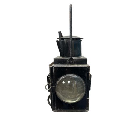 British Railways Guards Van Double Bullseye Side Lamp, converted to electric.  Height 45cm. 